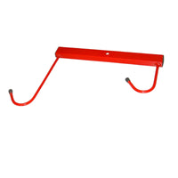 Andrys Porta Bici Parete 2 Posti Smontabile con Staffa Rosso Verniciato