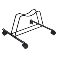 Andrys Rastrelliera Biciclette 1 Posto con Rotelle Girevoli - Nero