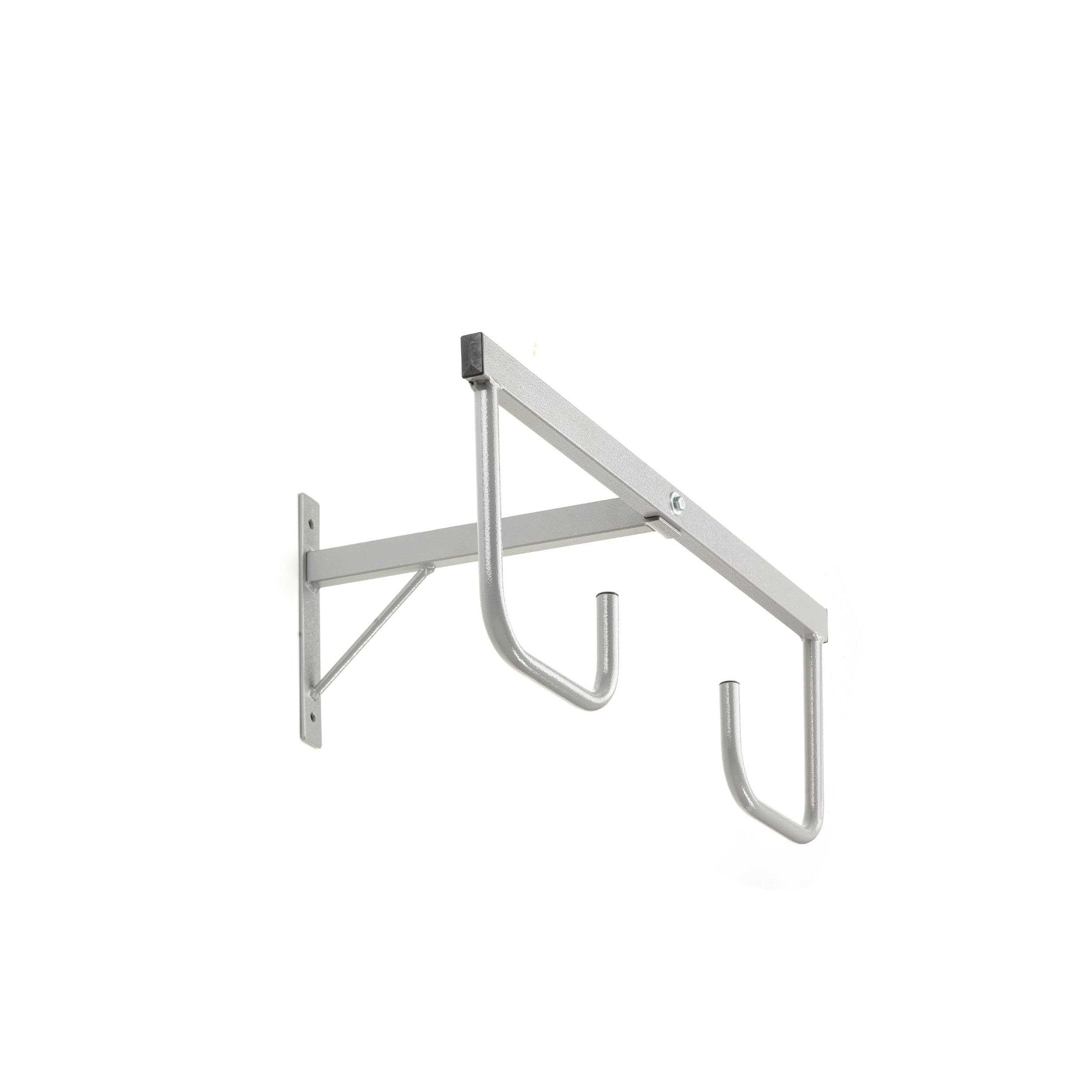 Andrys Espositore Porta Copertoni Bici a Parete - 2 Posti Verniciato Grigio