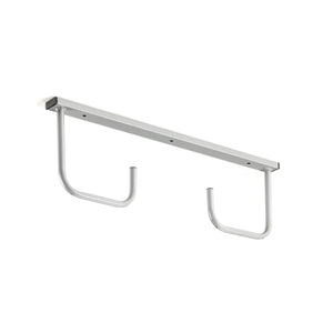 Andrys Espositore Porta Copertoni Bici a Soffitto - 2 Posti Verniciato Grigio