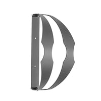 Andrys Porta Bici Muro Pieghevole 1 Posto Ruote 3,6cm Nero Smontabile