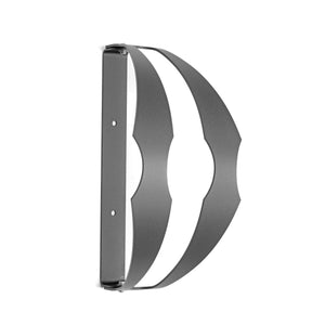 Andrys Porta Bici Muro Pieghevole 1 Posto Ruote 3,6cm Nero Smontabile