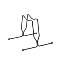 Andrys Rastrelliera Bici con Tappi 1 Posto - Ruote fino a 6cm - Nero Verniciato