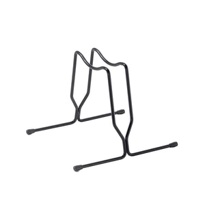 Andrys Rastrelliera Bici con Tappi 1 Posto - Ruote fino a 6cm - Nero Verniciato