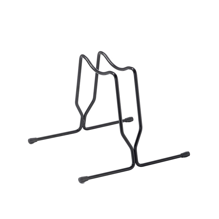 Andrys Rastrelliera Bici con Tappi 1 Posto - Ruote fino a 6cm - Nero Verniciato