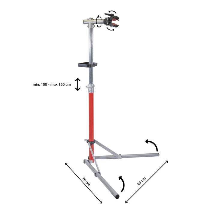 Andrys Cavalletto Riparazione Bici da Terra - Gambe Pieghevoli