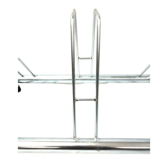 Andrys Rastrelliera Biciclette 3 Posti con Tappi - Argento