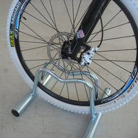 Andrys Rastrelliera Bici 1 Posto Modulabile Basso Zincato Argento