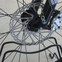 Andrys Rastrelliera Biciclette 1 Posto con Rotelle Girevoli - Nero