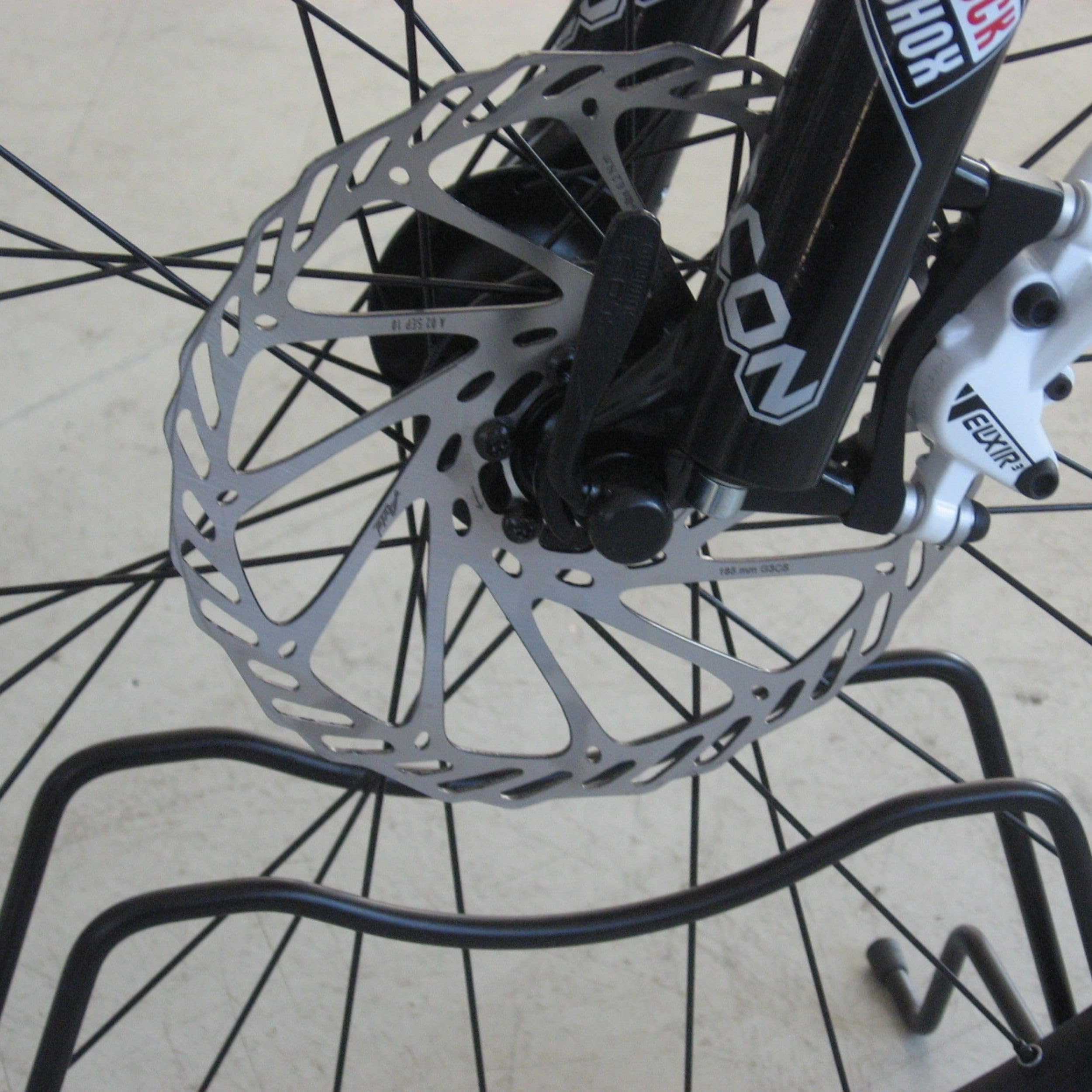 Andrys Rastrelliera Biciclette 1 Posto con Rotelle Girevoli - Nero