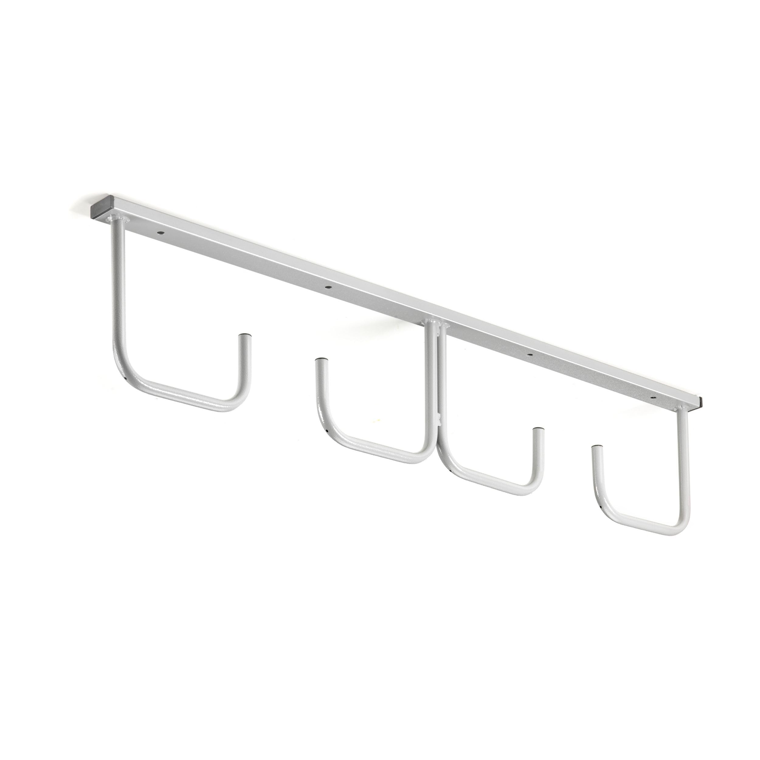 Andrys Espositore Porta Copertoni Bici a Soffitto - 4 Posti Verniciato Grigio