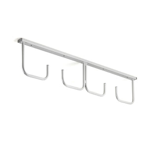 Andrys Espositore Porta Copertoni Bici a Soffitto - 4 Posti Verniciato Grigio