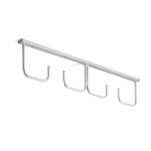 Andrys Espositore Porta Copertoni Bici a Soffitto - 4 Posti Verniciato Grigio