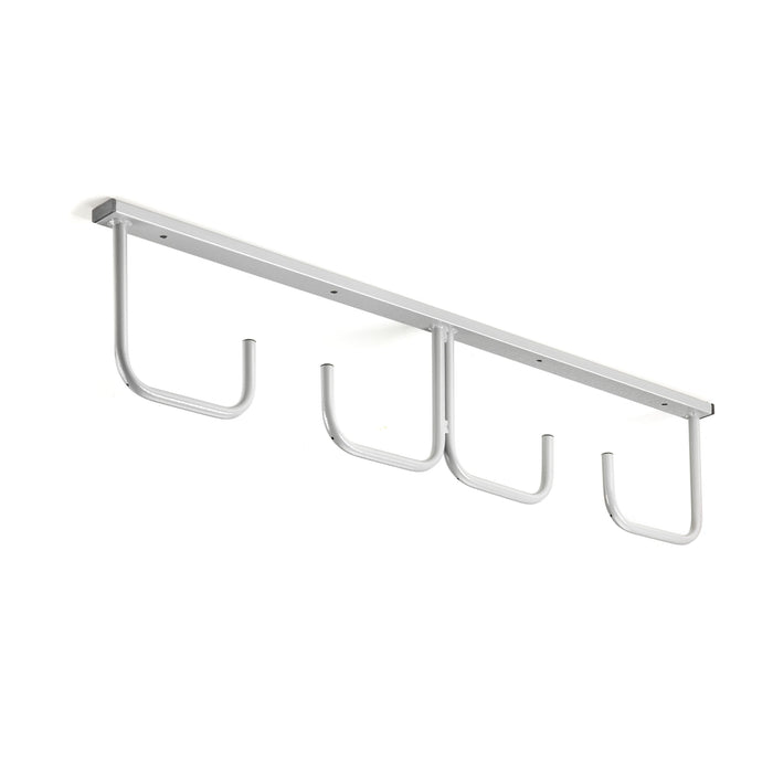 Andrys Espositore Porta Copertoni Bici a Soffitto - 4 Posti Verniciato Grigio