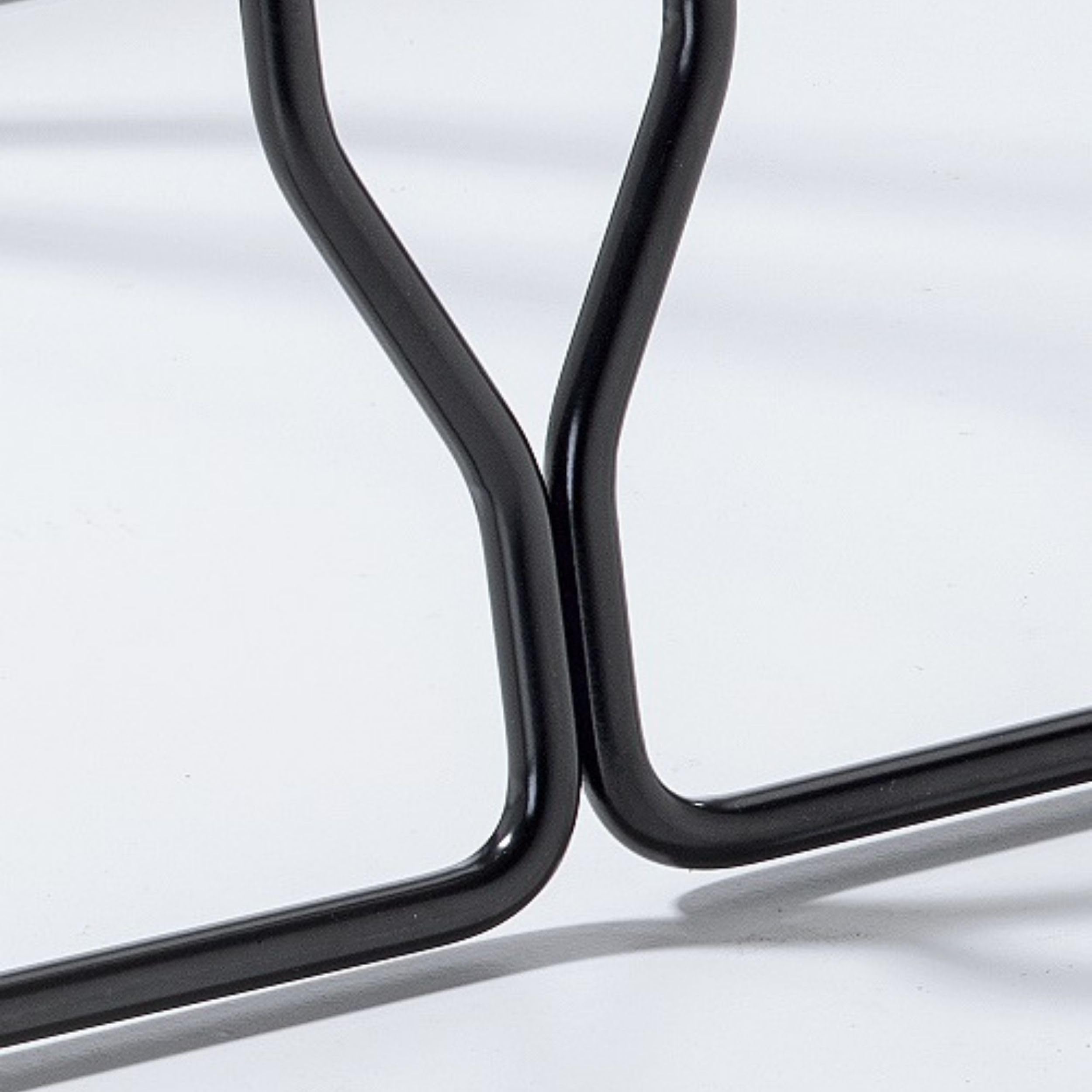 Andrys Rastrelliera Bici con Tappi 1 Posto - Ruote fino a 6cm - Nero Verniciato