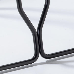 Andrys Rastrelliera Bici con Tappi 1 Posto - Ruote fino a 6cm - Nero Verniciato