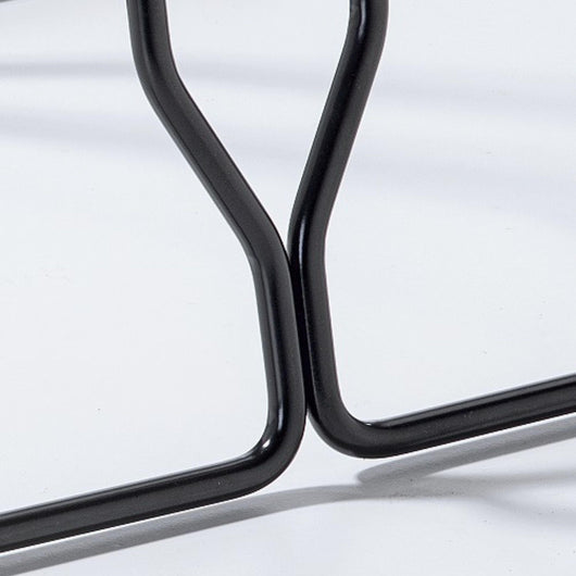 Andrys Rastrelliera Bici con Tappi 1 Posto - Ruote fino a 6cm - Nero Verniciato