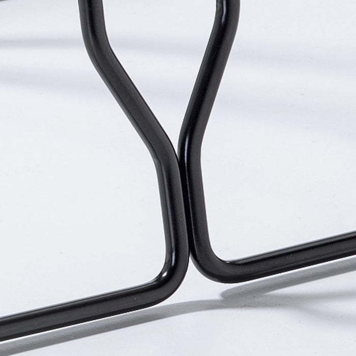 Andrys Rastrelliera Bici con Tappi 1 Posto - Ruote fino a 6cm - Nero Verniciato