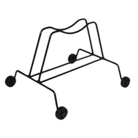 Andrys Rastrelliera Bici 1 Posto con Rotelle Fisse Ruote 6cm Nero Verniciato