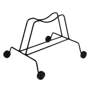 Andrys Rastrelliera Bici 1 Posto con Rotelle Fisse Ruote 6cm Nero Verniciato