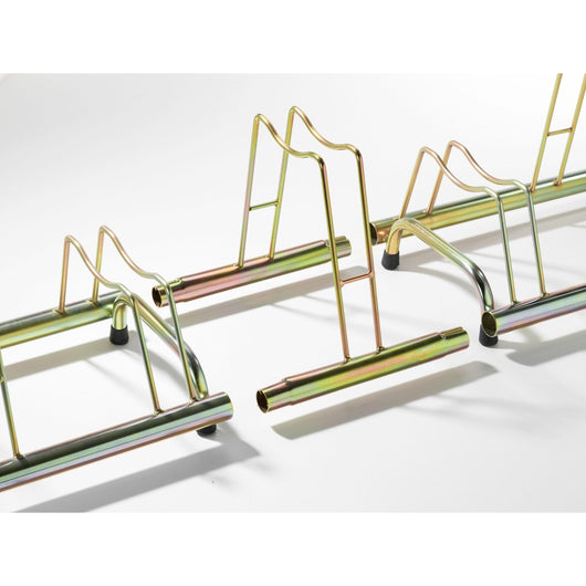 Andrys Rastrelliera Bici 1 Posto Alto con Curvatura per Freno a Disco Oro