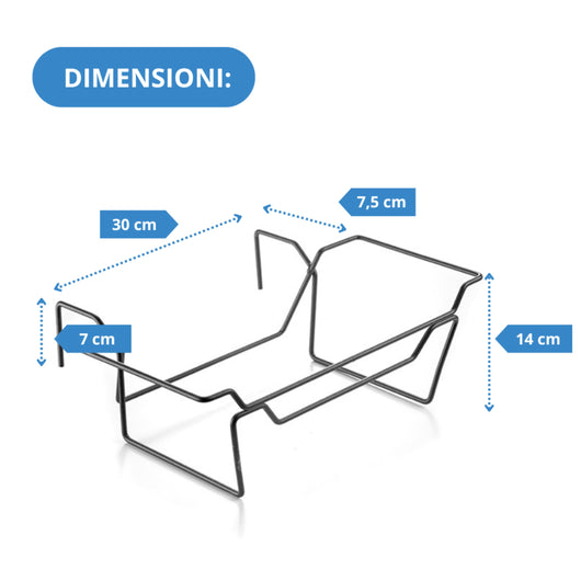 Andrys Portavaso da Fiori per Vasi da 60cm - Fioriera in Acciaio (Nero)