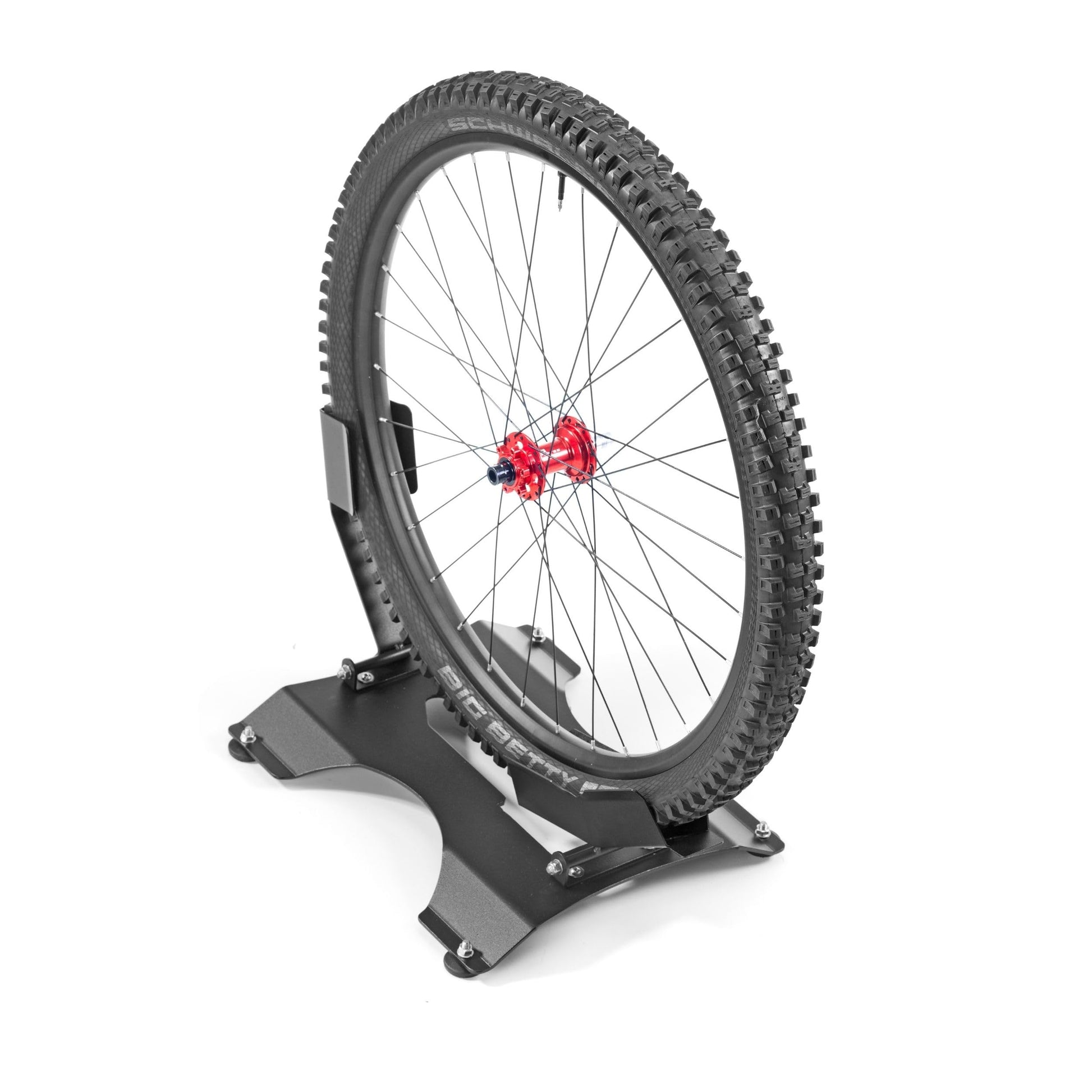 Andrys Rastrelliera Bici 1 Posto con Piedini Ruote 6,5cm 40x43x30 Nero