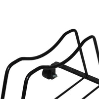 Andrys Rastrelliera Bici 1 Posto con Rotelle Fisse Ruote 6cm Nero Verniciato