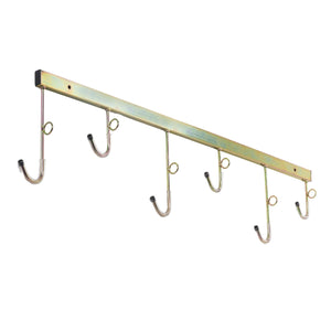 Andrys Porta Bici Muro 6 Posti con Ganci e Anelli Smontabile Oro