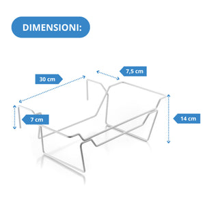 Andrys Portavaso da Fiori per Vasi da 40cm - Fioriera in Acciaio (Bianco)
