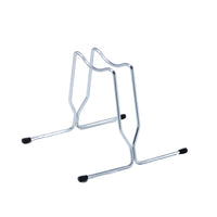 Andrys Rastrelliera Bici con Tappi 1 Posto - Ruote fino a 6cm - Zincato Argento