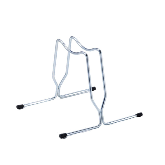 Andrys Rastrelliera Bici con Tappi 1 Posto - Ruote fino a 6cm - Zincato Argento