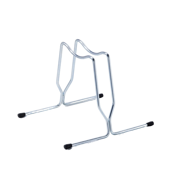 Andrys Rastrelliera Bici con Tappi 1 Posto - Ruote fino a 6cm - Zincato Argento