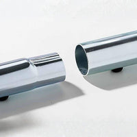 Andrys Rastrelliera Bici 1 Posto Modulabile Alto con Tappi PVC Argento