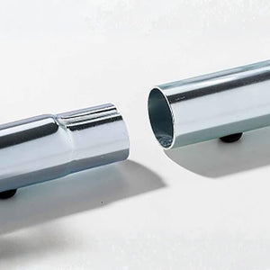 Andrys Rastrelliera Bici 1 Posto Modulabile Alto con Tappi PVC Argento