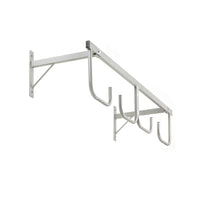 Andrys Espositore Porta Copertoni Bici a Parete - 4 Posti Verniciato Grigio