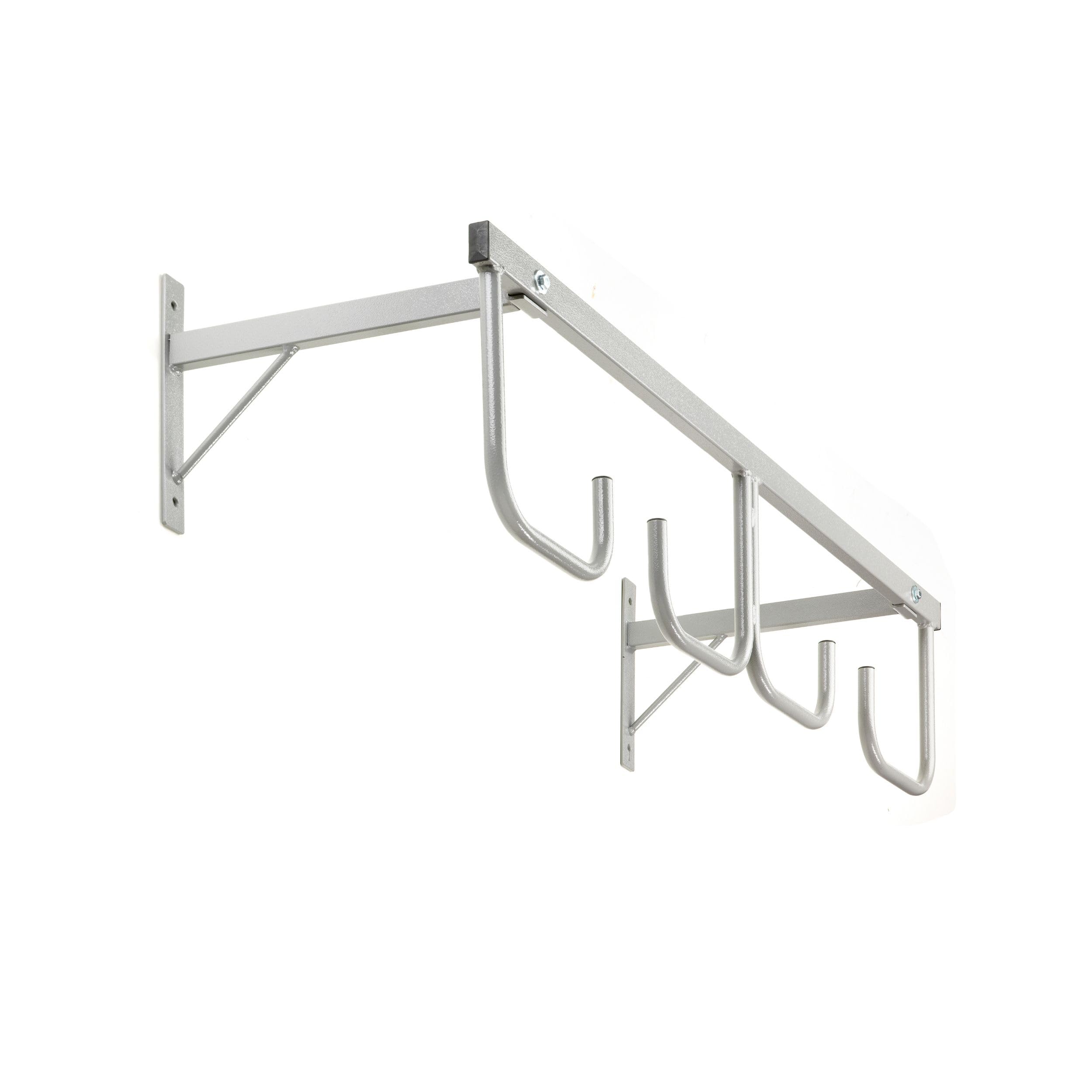 Andrys Espositore Porta Copertoni Bici a Parete - 4 Posti Verniciato Grigio