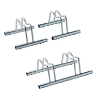 Andrys Rastrelliera Bici 1 Posto Modulabile Basso Zincato Argento