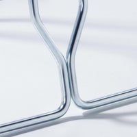 Andrys Rastrelliera Bici con Tappi 1 Posto - Ruote fino a 6cm - Zincato Argento