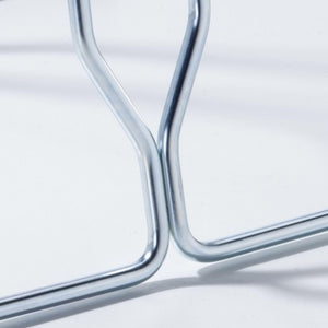 Andrys Rastrelliera Bici con Tappi 1 Posto - Ruote fino a 6cm - Zincato Argento