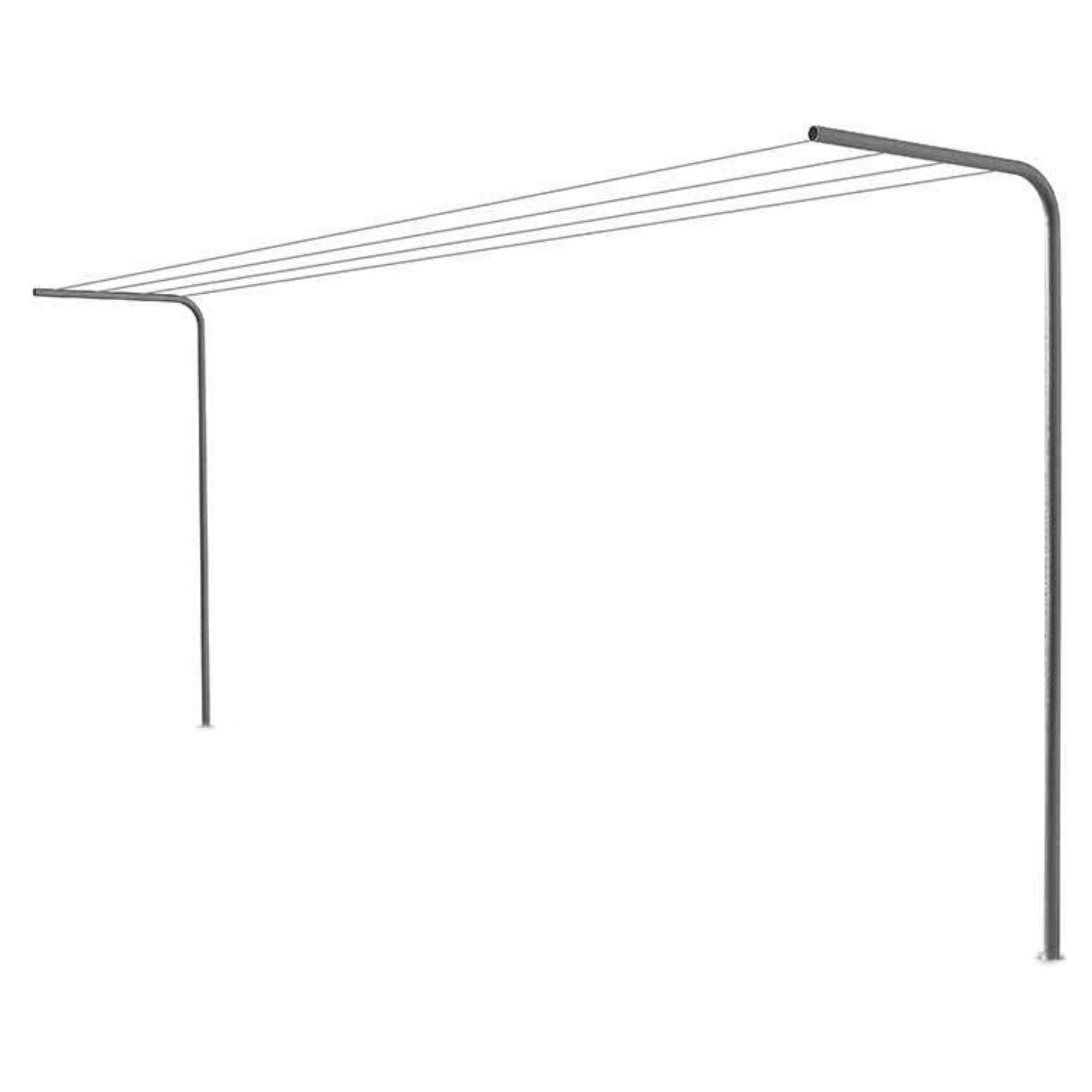 Andrys StendiBiancheria Esterno Non Smontabile Argento 220cm (Filo non Incluso)