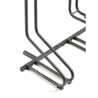 Andrys Rastrelliera Bici 3 Posti con Cartello PVC Nero Zincato Verniciato