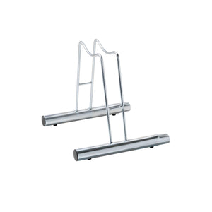 Andrys Rastrelliera Bici 1 Posto Alto per Ruote con Disco Zincato Argento