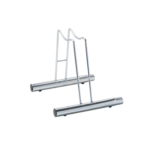 Andrys Rastrelliera Bici 1 Posto Alto per Ruote con Disco Zincato Argento