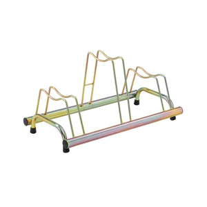 Andrys Rastrelliera Bici 3 Posti Alto/Basso per Freni a Disco Tropical Oro