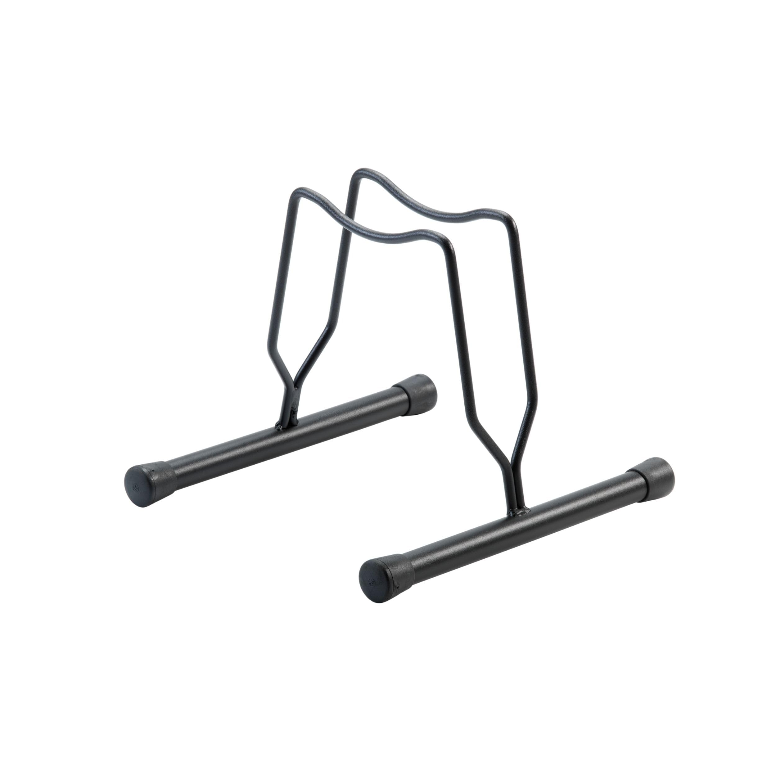 Andrys Rastrelliera Bici 1 Posto con Tappi - Ruote Freni a Disco 8cm - Nero