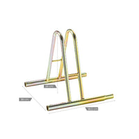 Andrys Rastrelliera Bici 1 Posto Alto Modulabile Zincato Tropical Oro