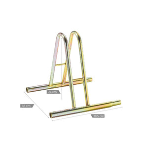 Andrys Rastrelliera Bici 1 Posto Alto Modulabile Zincato Tropical Oro
