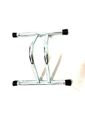 Andrys Rastrelliera Bici 1 Posto Modulabile con Tappi PVC Zincato