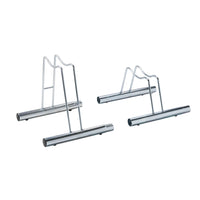 Andrys Rastrelliera Bici 1 Posto Alto per Ruote con Disco Zincato Argento